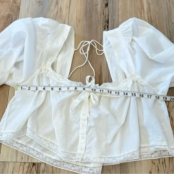 For Love And Lemons Venetia Sleep Top, Size: Large - Picture 10 of 12